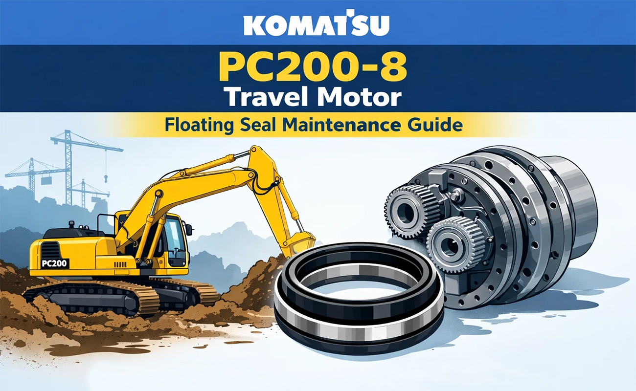 Komatsu PC200-8 Travel Motor Floating Seal