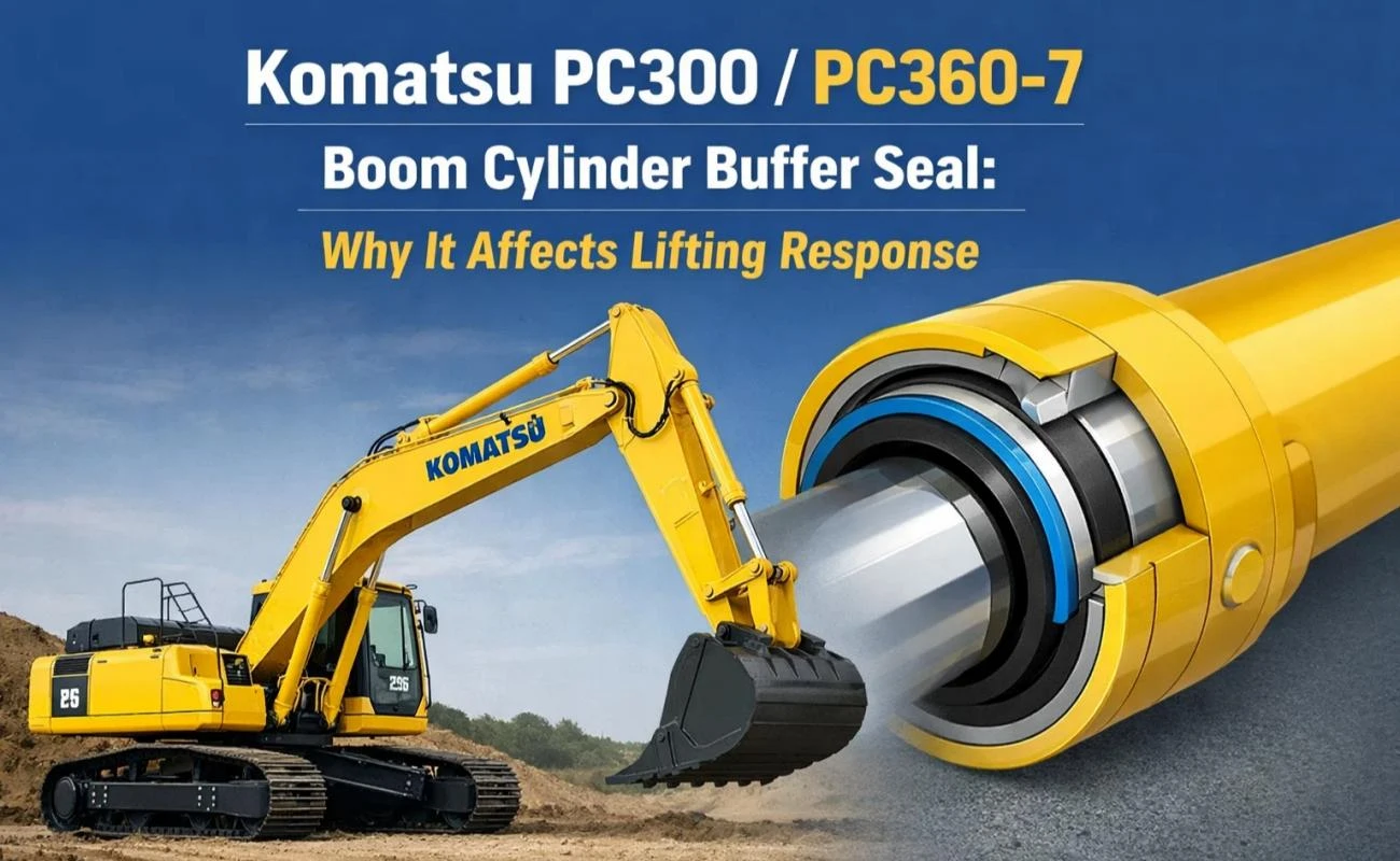 Komatsu PC300 PC360-7 Boom Cylinder Buffer Seal
