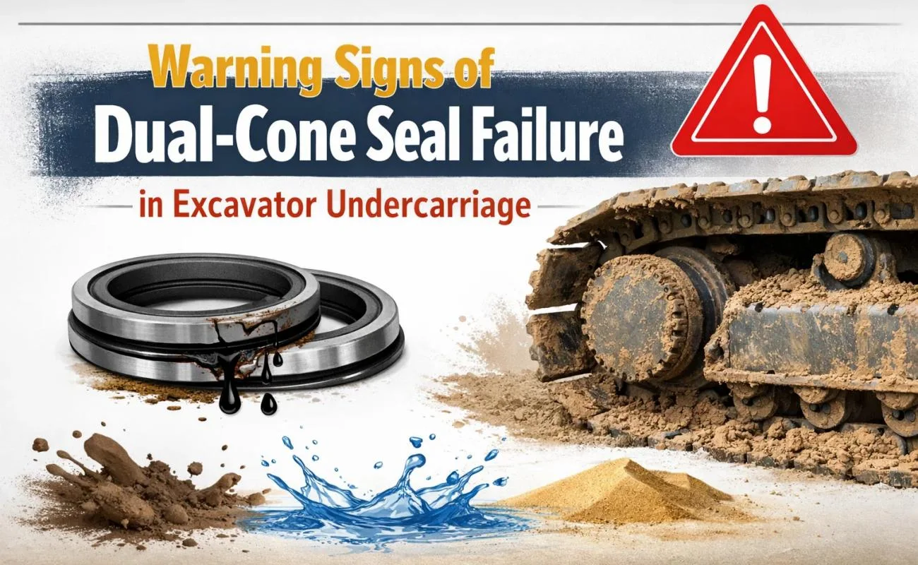 Warning Signs of Dual-Cone Seal Failure in Excavator Undercarriage