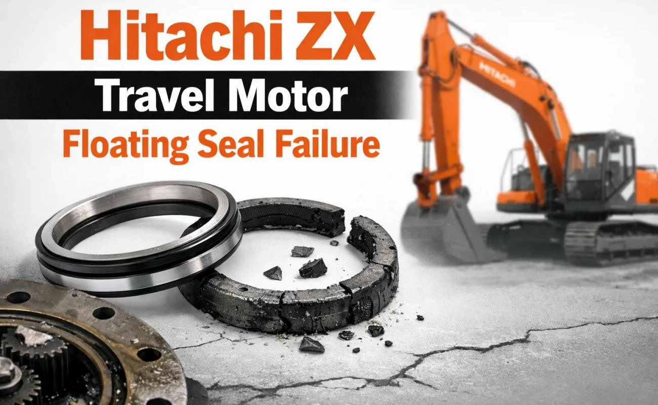 Hitachi ZX Travel Motor Floating Seal Failure