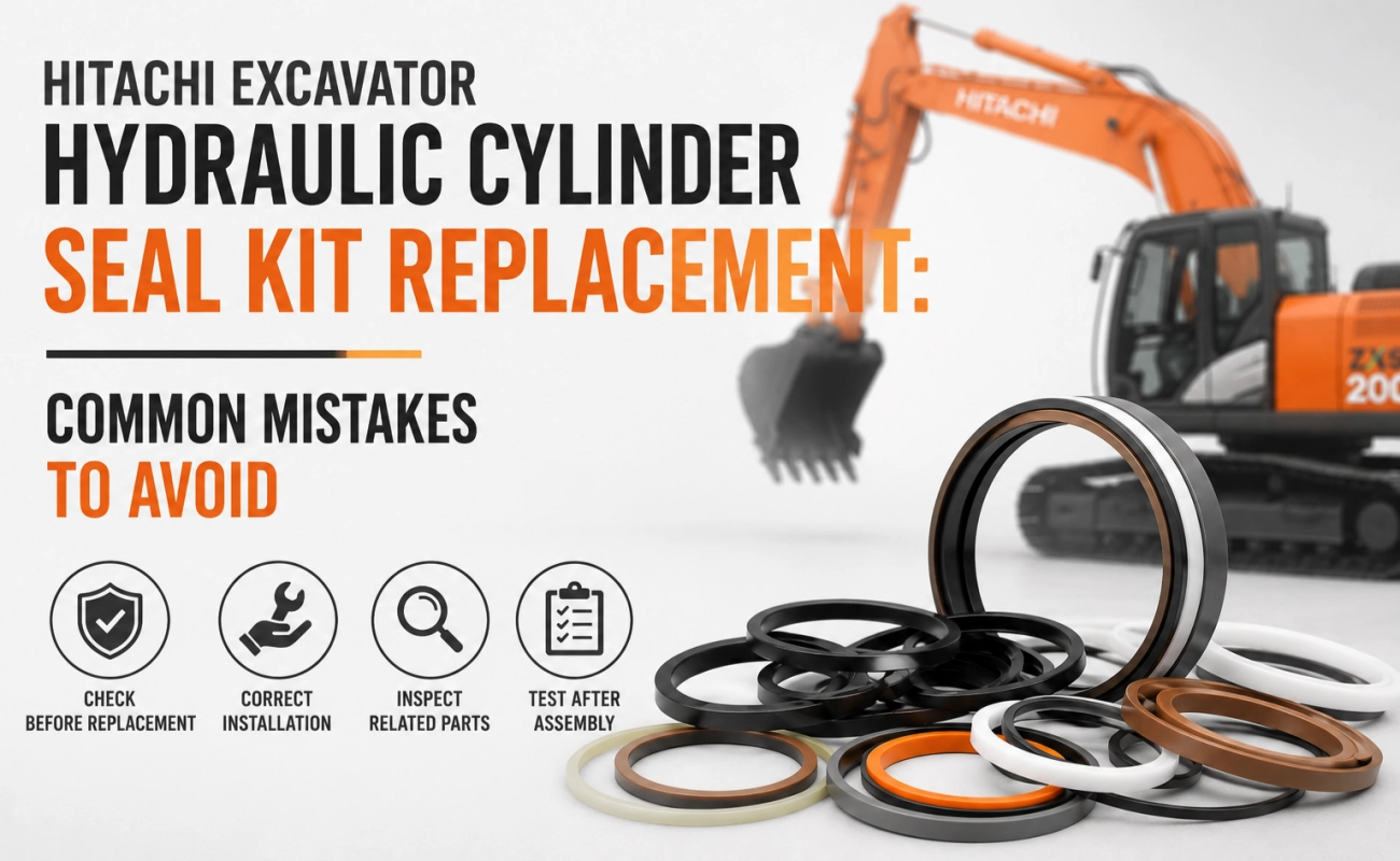 Hitachi Excavator Hydraulic Cylinder Seal Kit Replacement